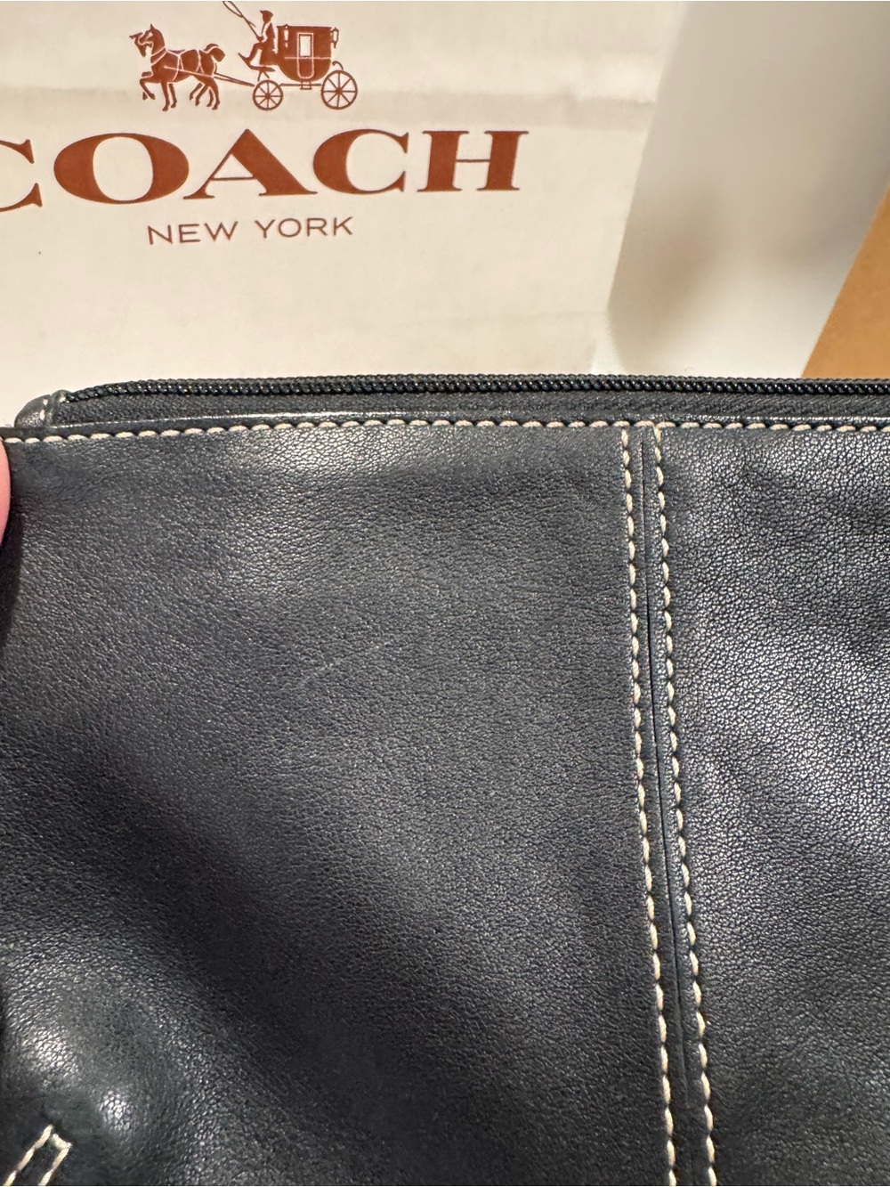 Coach Legacy Y2K Turnlock Leather Wristlet - Picture 6 of 9